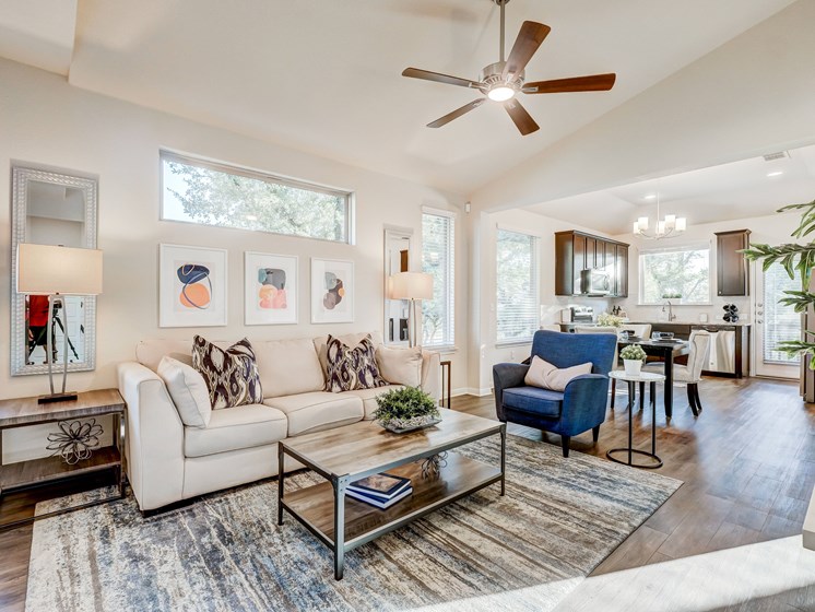 Open floorplans with large living and entertainment spaces